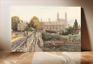 Πίνακας, Clare College and Bridge over the Cam with King's College in the background (1889) by John Fulleylove