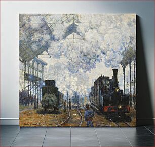 Πίνακας, Claude Monet's Arrival of the Normandy Train (1877)