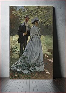 Πίνακας, Claude Monet's Bazille and Camille (Study for "Déjeuner sur l'Herbe") (1865)