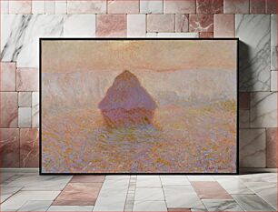 Πίνακας, Claude Monet's Grainstack, Sun in the Mist (1891)