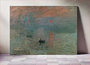 Πίνακας, Claude Monet's Impression, Sunrise (1872)