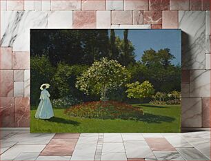 Πίνακας, Claude Monet's Lady in the garden (1867)