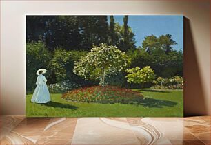 Πίνακας, Claude Monet's Lady in the garden (1867)