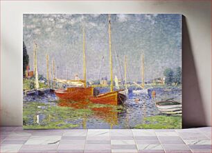 Πίνακας, Claude Monet's Red Boats at Argenteuil (1875)