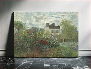 Πίνακας, Claude Monet's The Artist's Garden in Argenteuil (A Corner of the Garden with Dahlias) (1873)