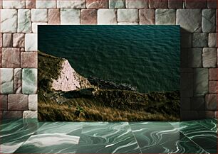 Πίνακας, Cliff Overlooking the Sea Γκρεμός με θέα στη θάλασσα