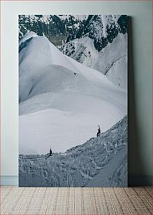 Πίνακας, Climbers on Snowy Mountain Ορειβάτες στο Χιονισμένο Βουνό