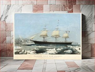 Πίνακας, Clipper Ship "Red Jacket" – In the Ice off Cape Horn, on Her Passage from Australia, to Liverpool, August 1854 by Charles Parsons