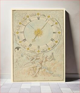 Πίνακας, Clock face with the signs of the zodiac by Louis-Félix de La Rue