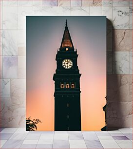 Πίνακας, Clock Tower at Sunset Πύργος του Ρολογιού στο ηλιοβασίλεμα