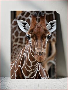 Πίνακας, Close-up of a Giraffe Κοντινό πλάνο μιας καμηλοπάρδαλης