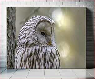 Πίνακας, Close-up of an Owl Κοντινό πλάνο μιας κουκουβάγιας