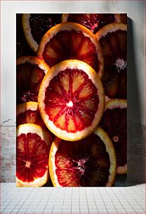 Πίνακας, Close-up of Blood Oranges Κοντινό πλάνο Blood Orange