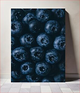 Πίνακας, Close-up of Blueberries Κοντινό πλάνο βατόμουρα