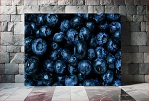 Πίνακας, Close-up of Fresh Blueberries Κοντινό πλάνο με φρέσκα βατόμουρα