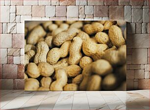 Πίνακας, Close-up of Peanuts Κοντινό πλάνο με φιστίκια