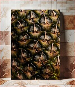 Πίνακας, Close-up of Pineapple Skin Κοντινό πλάνο του δέρματος ανανά