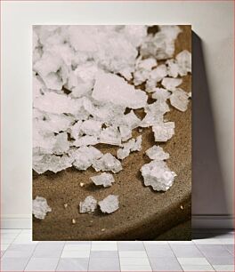 Πίνακας, Close-up of Salt Crystals Κοντινό πλάνο κρυστάλλων αλατιού