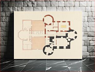 Πίνακας, Cluny Castle, Aberdeenshire, Scotland: Ground Floor Plan with Proposed Alterations