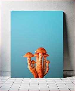 Πίνακας, Cluster of Orange Mushrooms Συστάδα μανιταριών πορτοκαλιού