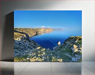 Πίνακας, Coastal Cliff with Serene Sea Παράκτιος γκρεμός με γαλήνια θάλασσα