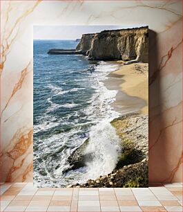 Πίνακας, Coastal Cliffs and Ocean Waves Παράκτιοι βράχοι και ωκεάνια κύματα