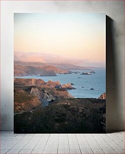 Πίνακας, Coastal Landscape During Sunset Παράκτιο τοπίο κατά τη διάρκεια του ηλιοβασιλέματος