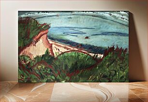 Πίνακας, Coastal Landscape on Fehmarn (ca.1913) by Ernst Ludwig Kirchner