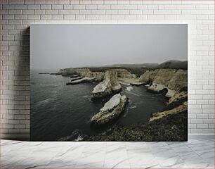 Πίνακας, Coastal Rock Formations on a Foggy Day Παράκτιοι βραχώδεις σχηματισμοί σε μια ομιχλώδη ημέρα
