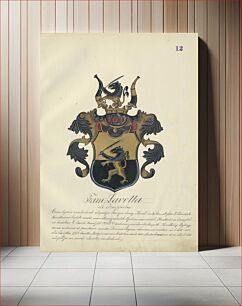 Πίνακας, Coat of arms of the lavott family, Adolf Medzihradsky