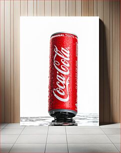 Πίνακας, Coca-Cola Can with Water Droplets Δοχείο Coca-Cola με σταγονίδια νερού