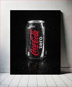 Πίνακας, Coca-Cola Zero Can with Water Droplets Coca-Cola Zero Can with Water Droplets