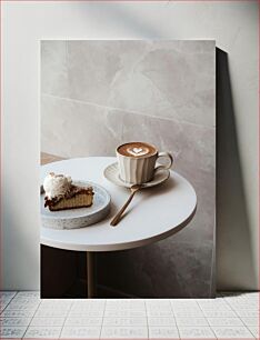 Πίνακας, Coffee and Cake on Table Καφές και κέικ στο τραπέζι