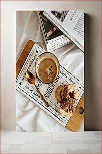 Πίνακας, Coffee and Cookies with Magazines Καφές και μπισκότα με περιοδικά
