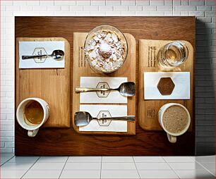 Πίνακας, Coffee and Dessert Setup Ρύθμιση για καφέ και επιδόρπιο