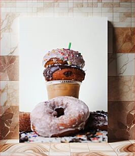 Πίνακας, Coffee and Donuts Καφές και ντόνατς