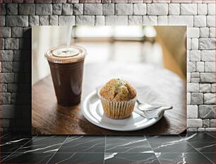 Πίνακας, Coffee and Muffin on a Table Καφές και μάφιν σε ένα τραπέζι