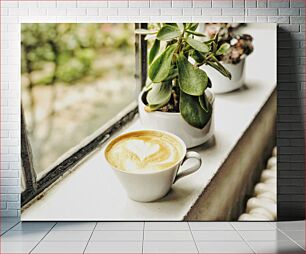 Πίνακας, Coffee Cup and House Plants by the Window Coffee Cup and House Plants by the Window