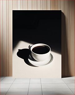 Πίνακας, Coffee Cup in Light and Shadow Φλιτζάνι καφέ στο φως και τη σκιά