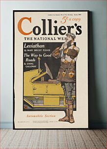 Πίνακας, Collier's, automobile section. Collier's for January 10, in two sections. Section two. by Edward Penfield