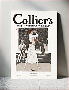 Πίνακας, Collier's, the national weekly, the first tee (1912), golfing woman illustration by Edward Penfield