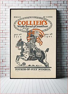 Πίνακας, Collier's weekly journal of current events, Fourth-of-July number. July 6th, 1776, July 6th 1901. by Edward Penfield