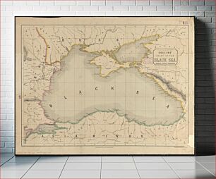 Πίνακας, Collins' chart of the Black Sea showing ports & harbours