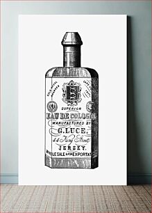 Πίνακας, Cologne bottle from Jersey Illustrated, Etc, Appendix published by Jersey Commercial Association (1890)