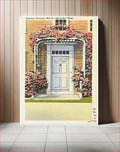 Πίνακας, Colonial doorway, Mill. St., Nantucket, Mass