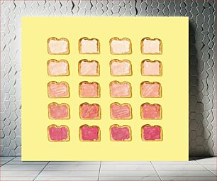 Πίνακας, Color Gradient Toast Slices Φέτες τοστ με διαβάθμιση χρώματος