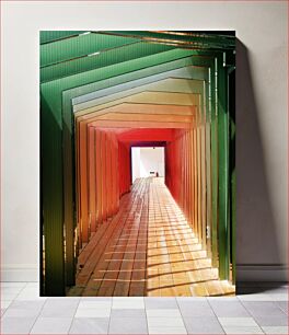 Πίνακας, Colorful Abstract Corridor Πολύχρωμος αφηρημένος διάδρομος