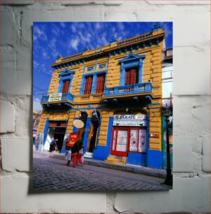 Πίνακας, Colorful Building in La Boca Πολύχρωμο κτήριο στη La Boca