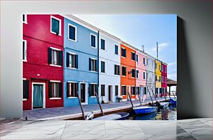 Πίνακας, Colorful Buildings by the Canal Πολύχρωμα κτίρια δίπλα στο κανάλι