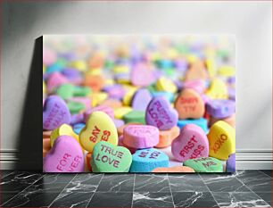 Πίνακας, Colorful Candy Hearts Πολύχρωμες καραμέλες